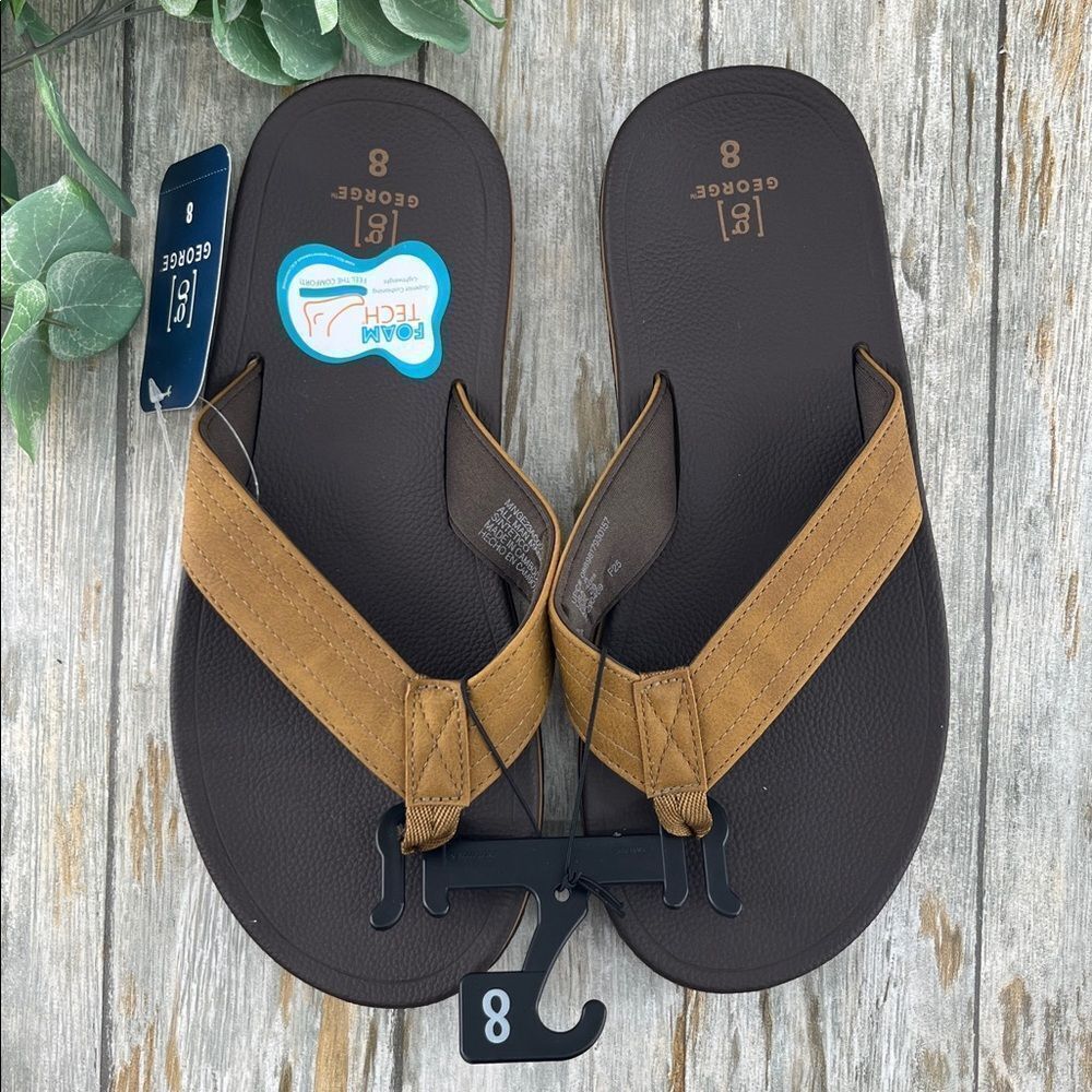 Men's Comfort Thong Sandals Flip Flops Shoes Size 8